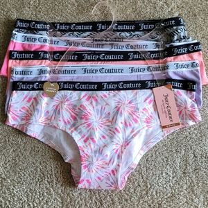 NEW | JUICY COUTURE Cotton Spandex 5 Pack Panties